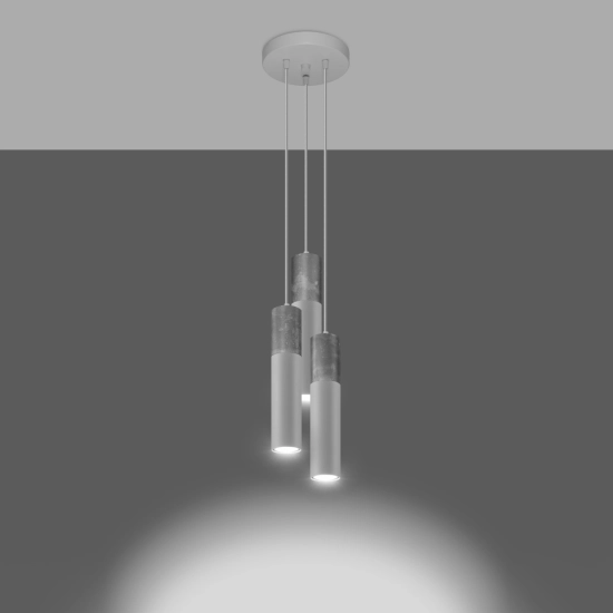 Lampa wisząca BORGIO 3P biały SL.1080 SOLLUX LIGHTING