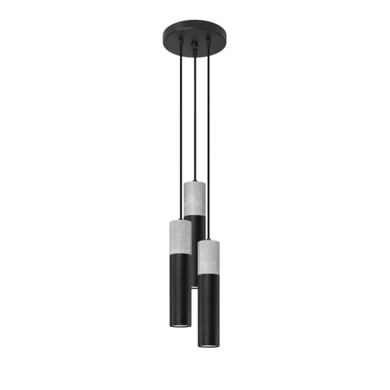 Lampa wisząca BORGIO 3P czarny SL.1081 SOLLUX LIGHTING
