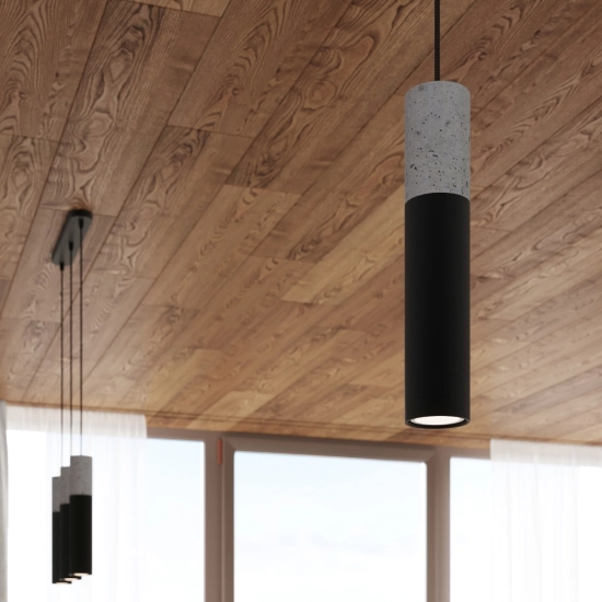 Lampa wisząca BORGIO 3P czarny SL.1081 SOLLUX LIGHTING