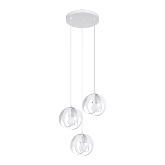 Lampa wisząca TULOS 3P biała SL.1084 SOLLUX LIGHTING