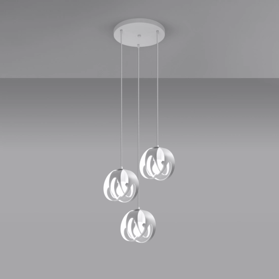 Lampa wisząca TULOS 3P biała SL.1084 SOLLUX LIGHTING