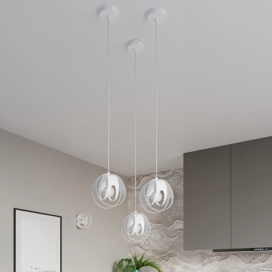 Lampa wisząca TULOS 3L biała SL.1085 SOLLUX LIGHTING