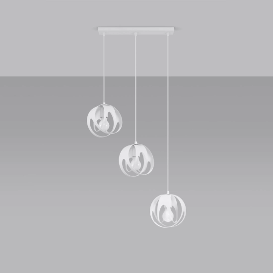 Lampa wisząca TULOS 3L biała SL.1085 SOLLUX LIGHTING
