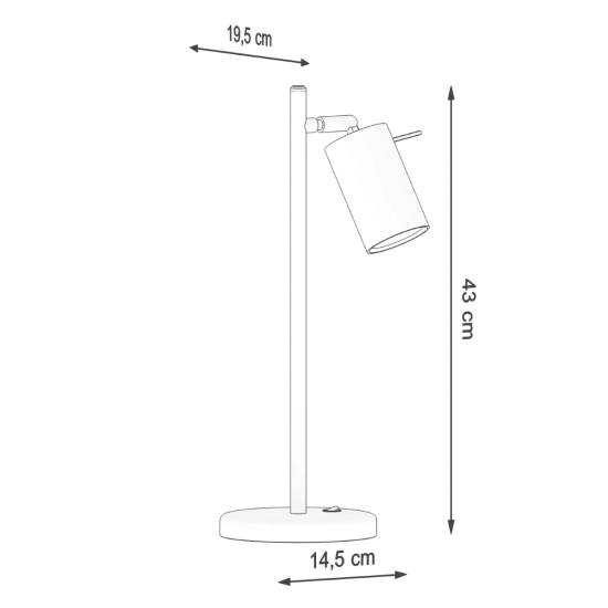 Lampa biurkowa RING czarna SL.1091 SOLLUX LIGHTING