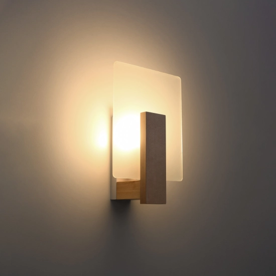 Kinkiet LAPPO naturlane drewno SL.1094 SOLLUX LIGHTING
