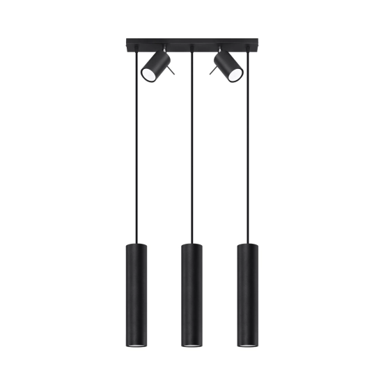 Lampa wisząca RING 3 czarny SL.1099 SOLLUX LIGHTING
