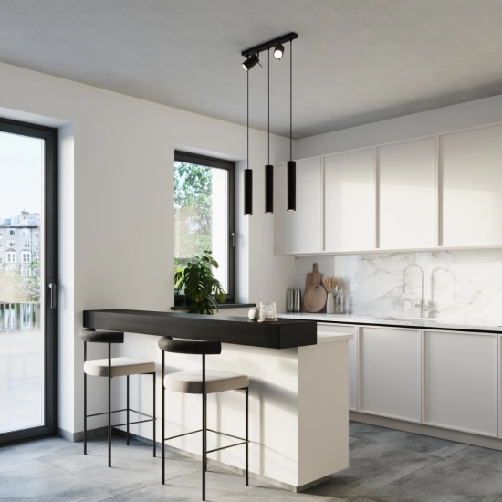 Lampa wisząca RING 3 czarny SL.1099 SOLLUX LIGHTING