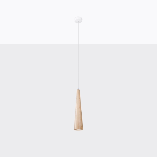 Lampa wisząca SULA 1 naturalne drewno SL.1100 SOLLUX LIGHTING