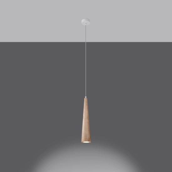 Lampa wisząca SULA 1 naturalne drewno SL.1100 SOLLUX LIGHTING