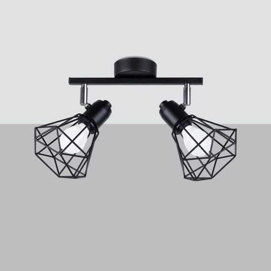 Plafon ARTEMIS 2 czarny SL.1106 SOLLUX LIGHTING