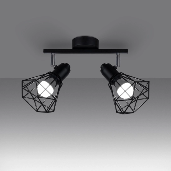 Plafon ARTEMIS 2 czarny SL.1106 SOLLUX LIGHTING