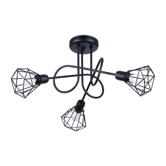 Żyrandol ARTEMIS 3S czarny SL.1109 SOLLUX LIGHTING