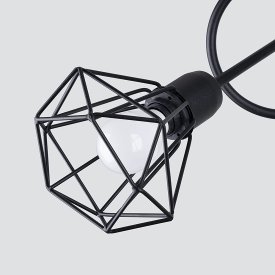 Żyrandol ARTEMIS 3S czarny SL.1109 SOLLUX LIGHTING