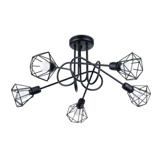Żyrandol ARTEMIS 5S czarny SL.1110 SOLLUX LIGHTING
