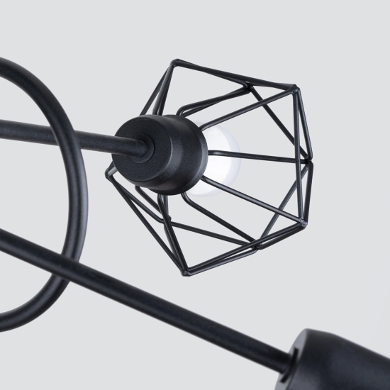 Żyrandol ARTEMIS 5S czarny SL.1110 SOLLUX LIGHTING