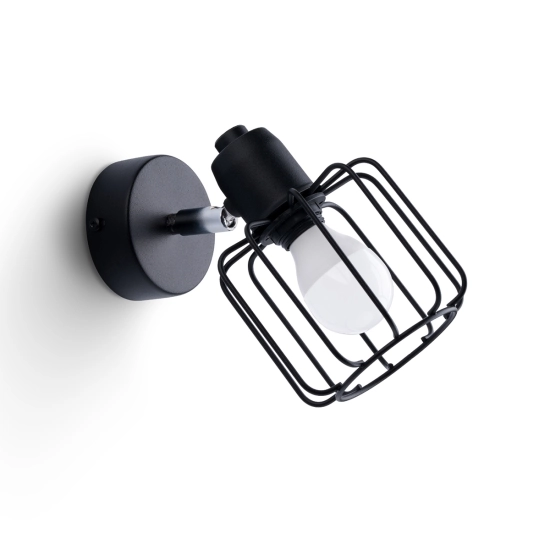 Kinkiet BELUCI 1 czarny SL.1114 SOLLUX LIGHTING