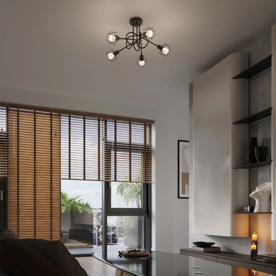 Plafon BELUCI 2 czarny SL.1115 SOLLUX LIGHTING