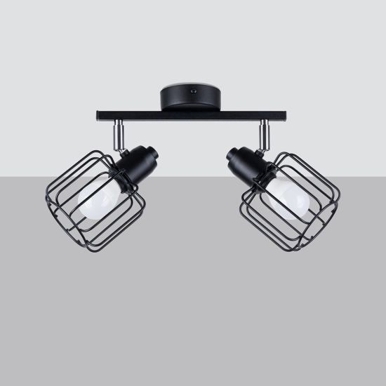 Plafon BELUCI 2 czarny SL.1115 SOLLUX LIGHTING