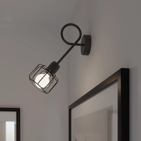 Kinkiet BELUCI 1S czarny SL.1117 SOLLUX LIGHTING