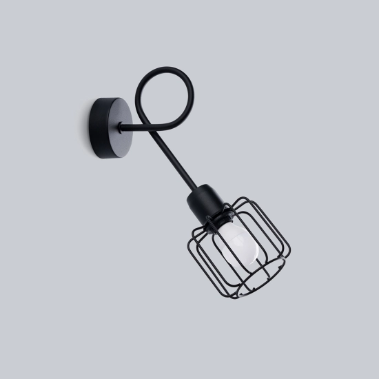 Kinkiet BELUCI 1S czarny SL.1117 SOLLUX LIGHTING