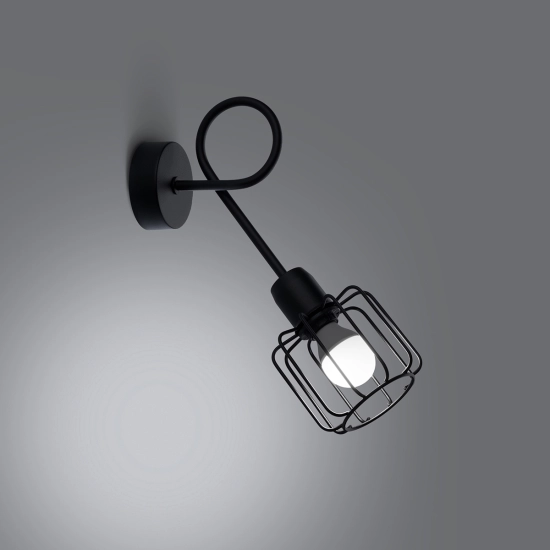 Kinkiet BELUCI 1S czarny SL.1117 SOLLUX LIGHTING