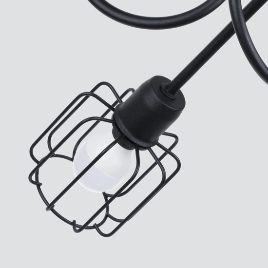 Żyrandol BELUCI 3S czarny SL.1118 SOLLUX LIGHTING