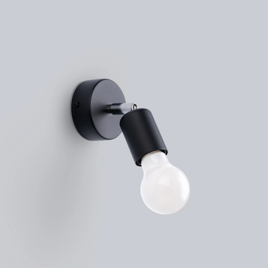 Kinkiet FORNES 1 czarny SL.1120 SOLLUX LIGHTING