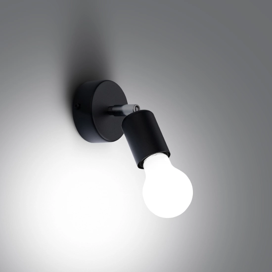 Kinkiet FORNES 1 czarny SL.1120 SOLLUX LIGHTING