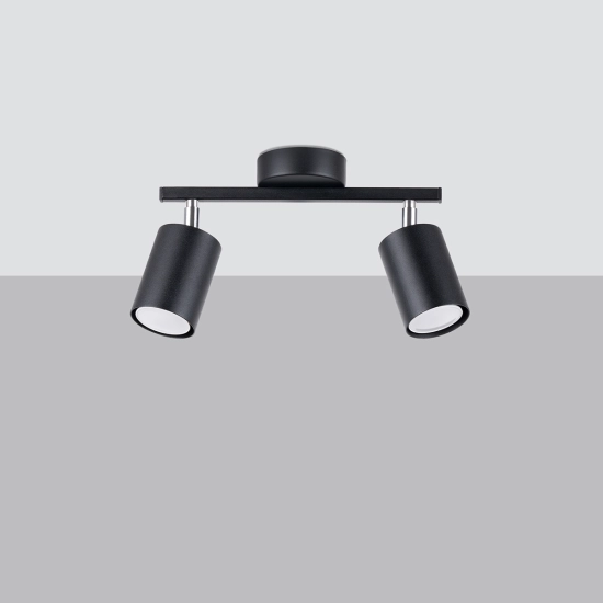 Plafon LEMMI 2 czarny SL.1127 SOLLUX LIGHTING