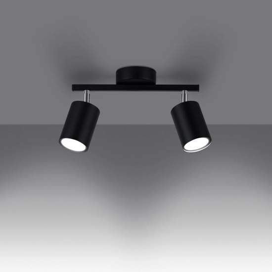 Plafon LEMMI 2 czarny SL.1127 SOLLUX LIGHTING