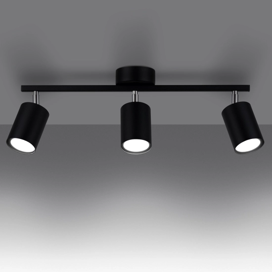Plafon LEMMI 3 czarny SL.1128 SOLLUX LIGHTING
