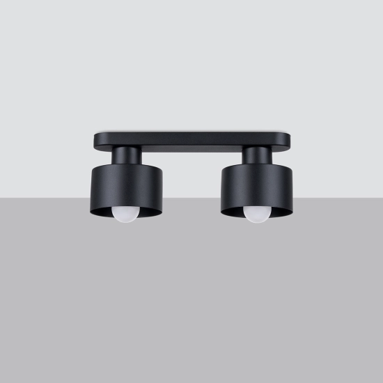 Plafon SAVAR 2 czarny SL.1130 SOLLUX LIGHTING