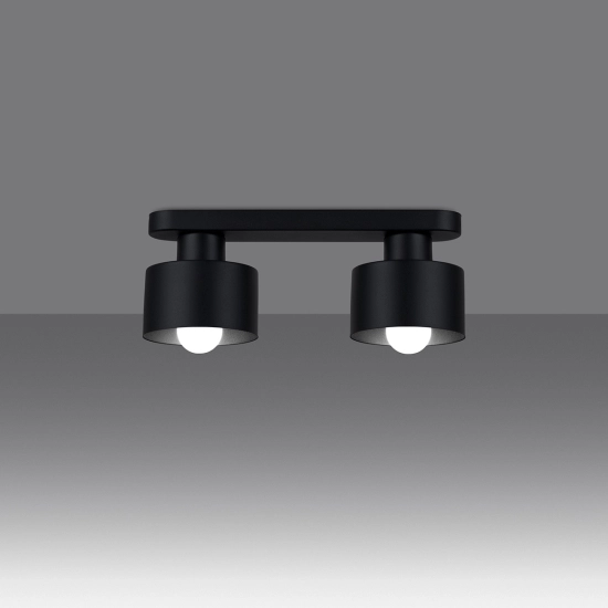 Plafon SAVAR 2 czarny SL.1130 SOLLUX LIGHTING