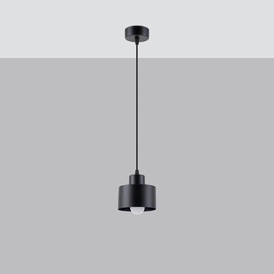 Lampa wisząca SAVAR 1 czarna SL.1132 SOLLUX LIGHTING