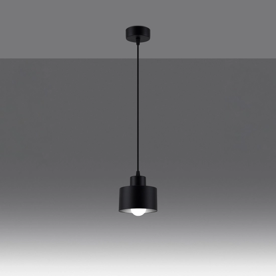 Lampa wisząca SAVAR 1 czarna SL.1132 SOLLUX LIGHTING