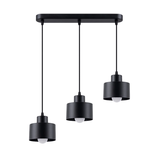 Lampa wisząca SAVAR 3 czarna SL.1133 SOLLUX LIGHTING