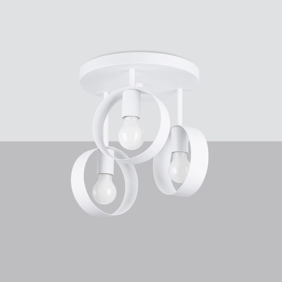 Plafon TITRAN 3 biały SL.1136 SOLLUX LIGHTING