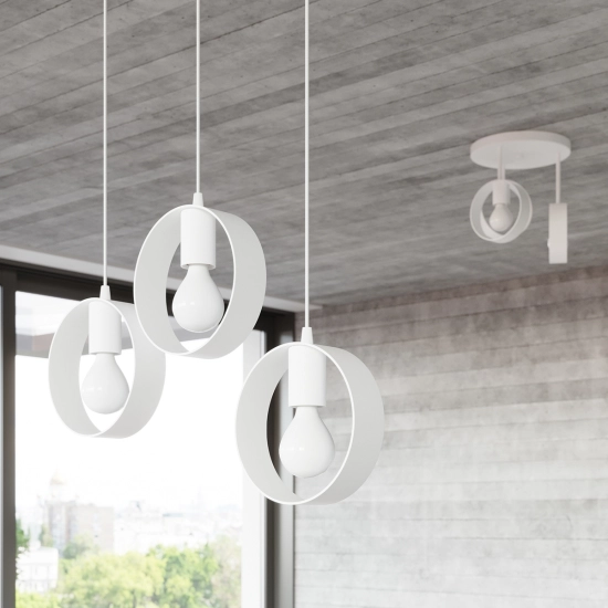 Lampa wisząca TITRAN 1 biała SL.1137 SOLLUX LIGHTING