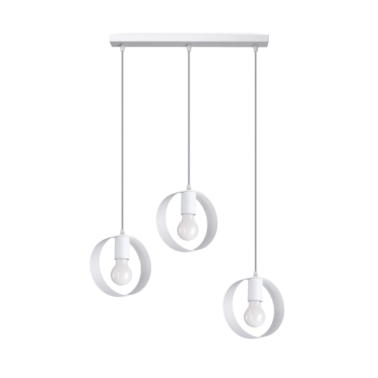 Lampa wisząca TITRAN 3 biała SL.1138 SOLLUX LIGHTING