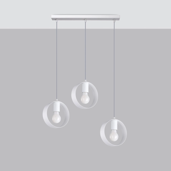 Lampa wisząca TITRAN 3 biała SL.1138 SOLLUX LIGHTING