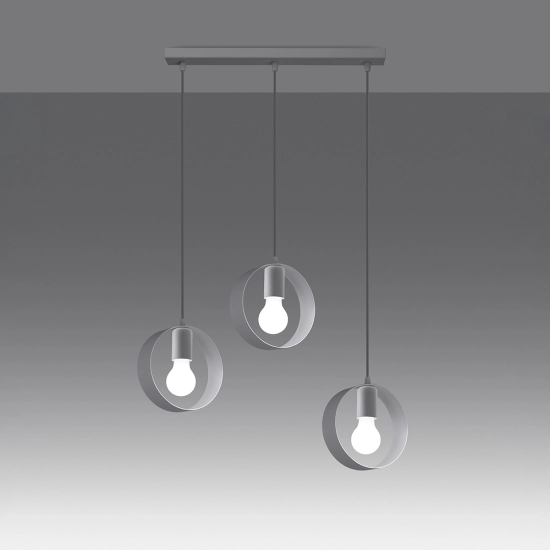 Lampa wisząca TITRAN 3 biała SL.1138 SOLLUX LIGHTING