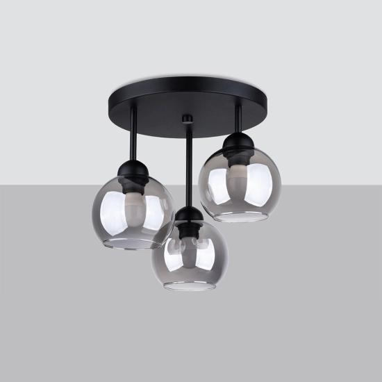 Żyrandol ALINO 3 czarny SL.1140 SOLLUX LIGHTING
