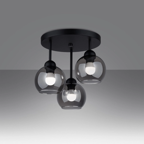 Żyrandol ALINO 3 czarny SL.1140 SOLLUX LIGHTING
