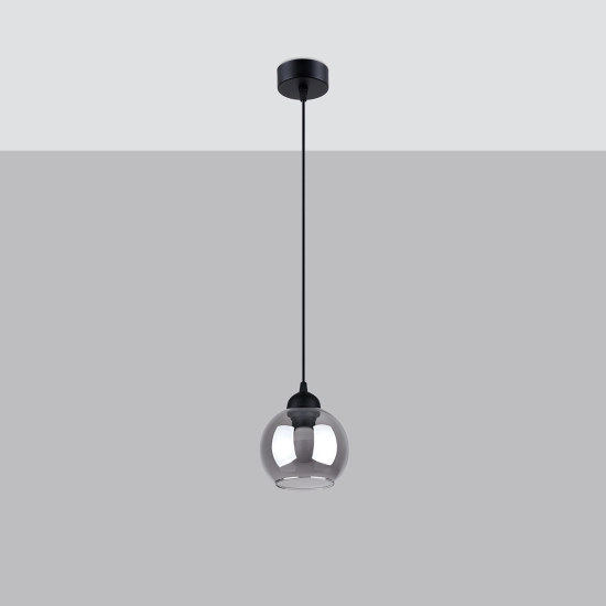 Lampa wisząca ALINO 1 czarna SL.1141 SOLLUX LIGHTING