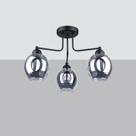 Żyrandol FILLAN 3 czarny SL.1144 SOLLUX LIGHTING