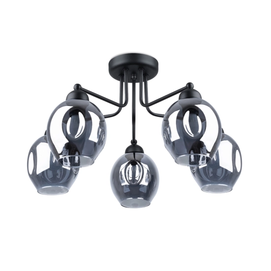 Żyrandol FILLAN 5 czarny SL.1145 SOLLUX LIGHTING