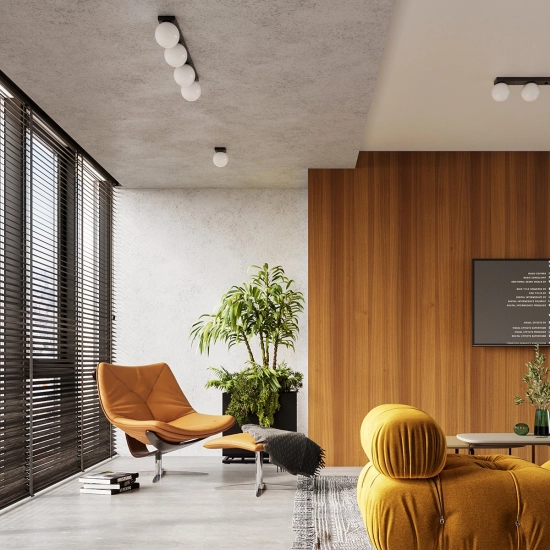 Plafon YOLI 1 czarny SL.1151 SOLLUX LIGHTING