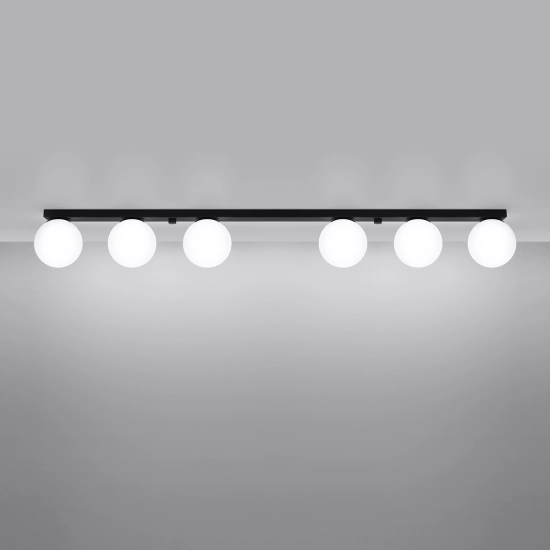 Plafon YOLI 6 czarny SL.1155 SOLLUX LIGHTING