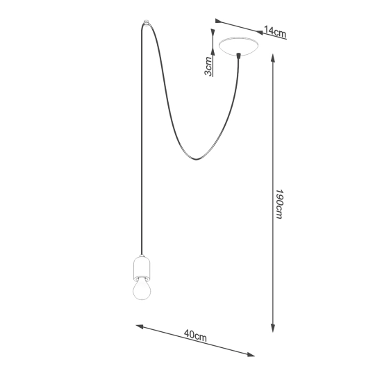Lampa wisząca NESO 1 LONG SL.1159 SOLLUX LIGHTING