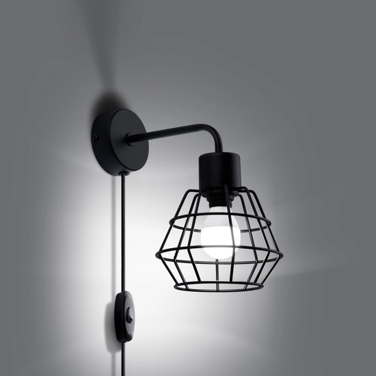 Kinkiet SUBA czarny SL.1164 SOLLUX LIGHTING